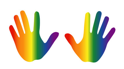 Rainbow hands