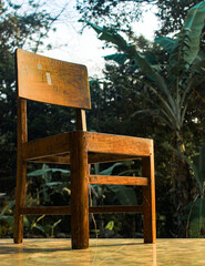 wooden sign in the park