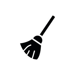 broom icon silhouette