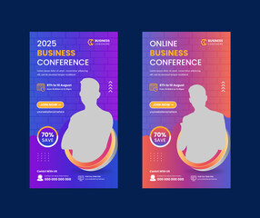 Creative Business Conference Instagram Story Template 