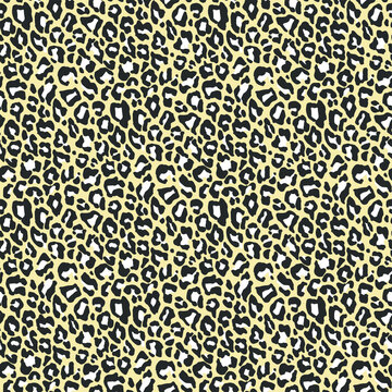 Seamless vector leopard pattern. Trendy stylish wild gepard, leopard print. Animal print background for fabric, textile, design, advertising banner.	