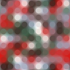 Seamless pattern or grid of circle dots on blurry gradient background for print. High quality illustration. Retro disco effect. Dynamic vintage glow. Abstract pattern for surface design print.