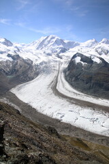 View of the Gorner Glacier from the Gornergrat, Switzerland