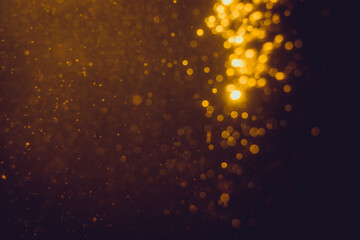 Glittering stars of blur gold  bokeh