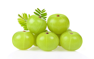 Indian Gooseberry on white