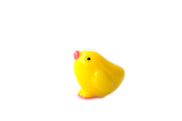 Plastic little yellow chicken