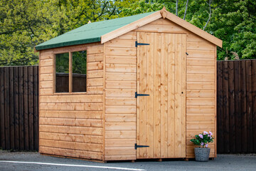 wooden shed - Powered by Adobe