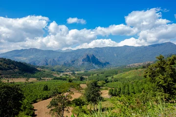 Foto op Canvas Mountain View - Arkansas, Nan Province, Thailand, Aerial View, Backgrounds © weera