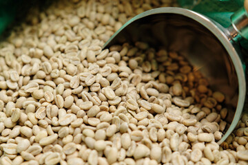 エチオピアから仕入れたコーヒーの生豆