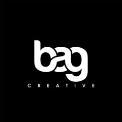 BAG Letter Initial Logo Design Template Vector Illustration