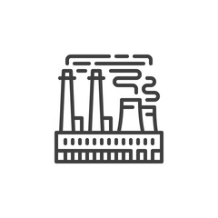 Manufacture factory line icon