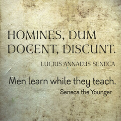 men learn Seneca Lat