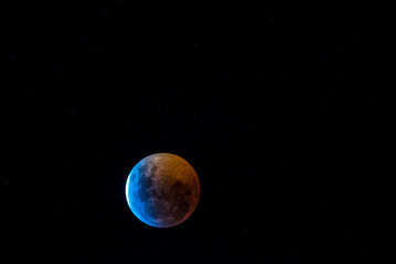 Obraz na płótnie Canvas eclipse of moon