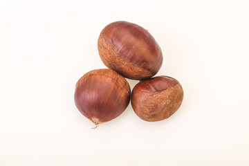 Organic natural sweet Chestnut heap