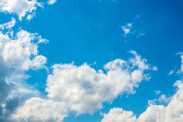 blue sky with white clouds 