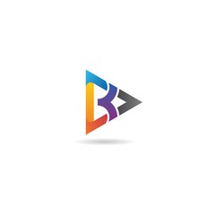 initial k, b logo design icon inspiration © pitbox