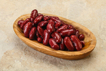 Canned red Kidney in the bowl