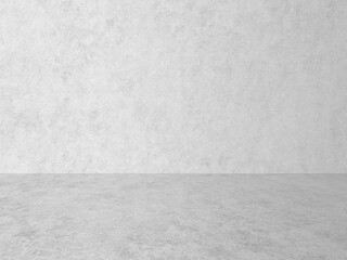 empty gray interior with concrete wall
