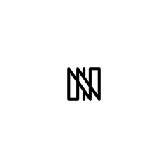 initial n monogram logo design icon inspiration