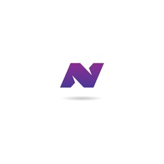 initial n logo design icon inspiration