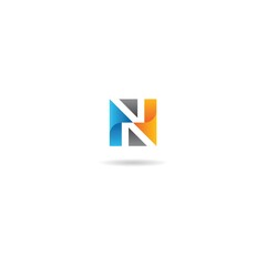 initial n logo design icon inspiration