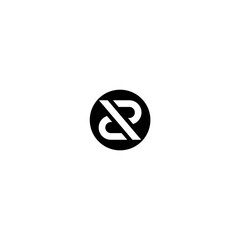 initial r on circle logo design icon inspiration