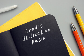  Financial concept meaning Credit Utilization Ratio with phrase on the page.