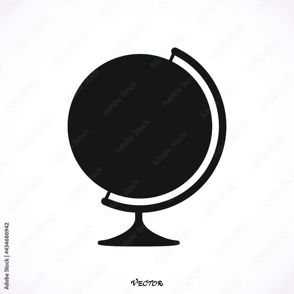 Wall mural vector globe icons