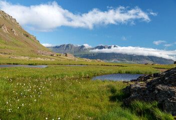Fototapeta na wymiar Beautiful Icelandic Landscape. Wonderful image of amazing nature landscape. Iceland Europe