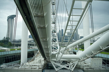  Singapore Flyer-It reaches the height of a 55-storey building, having a total height of 165 m