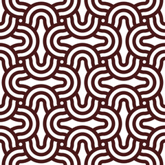 Obraz premium Abstract seamless linear pattern background , The pattern is evenly filled. Vector illustration on white background