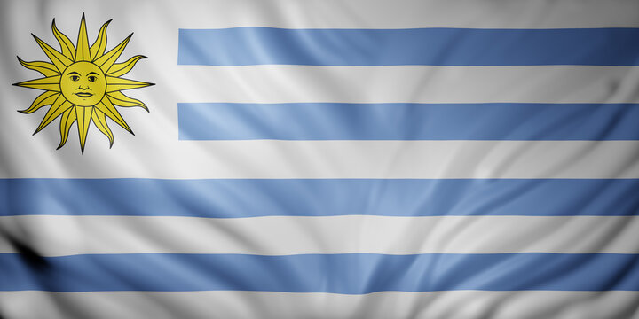  Uruguay 3d flag