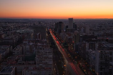 Fototapeta premium city at sunset