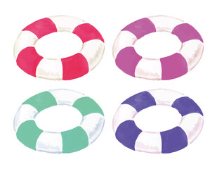 うきわの水彩イラスト © ayumi