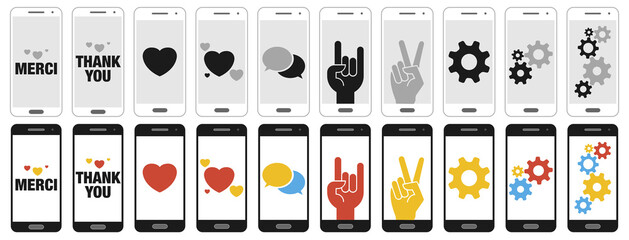 Smartphone messages planche 2 © P666