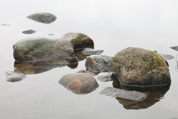 stones on the beach