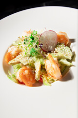 food on a dark background