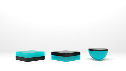 Stand or podium, pedestal, for display or showcase cosmetic or other products 