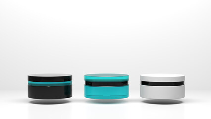 Stand or podium, pedestal, for display or showcase cosmetic or other products 