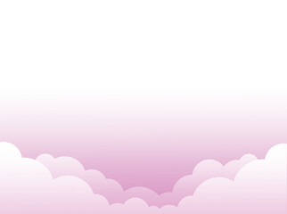 背景素材　空　風景　雲なし　ピンク