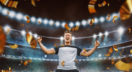 He is the champion - soccer concept