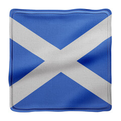Scotland national flag waving