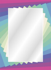 Vector photo frame (vignette) template.