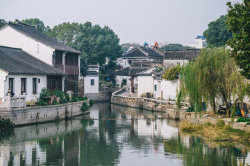 Fototapeta na wymiar Ancient town of Luzhi, Suzhou, China, natural scenery
