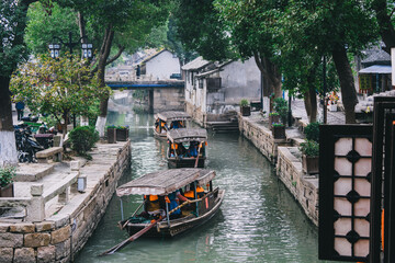 Obraz premium Ancient town of Luzhi, Suzhou, China, natural scenery