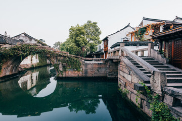 Beautiful scenery of Zhouzhuang ancient town in Suzhou, China
