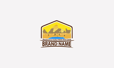 Camping and outdoor adventure logo concept