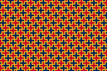 Fototapeta premium Simple geometric pattern in the colors of the national flag of Chad