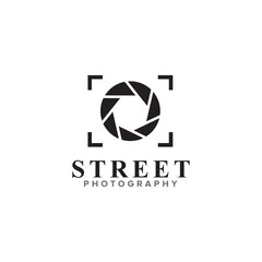 Fototapeta premium Street photography logo design template
