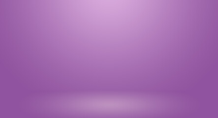 Empty pastel purple room with gradient purple abstract background for display your product